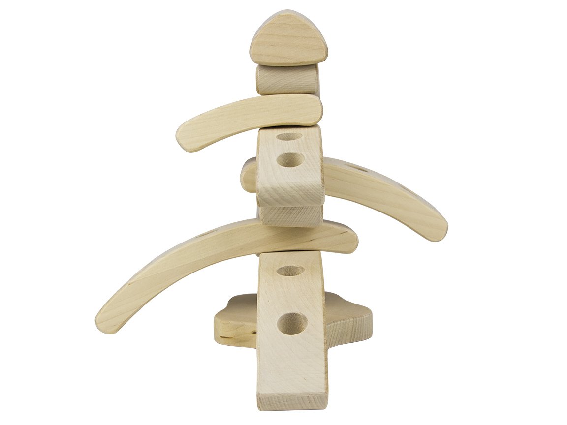 Natural Wood Stacking toy