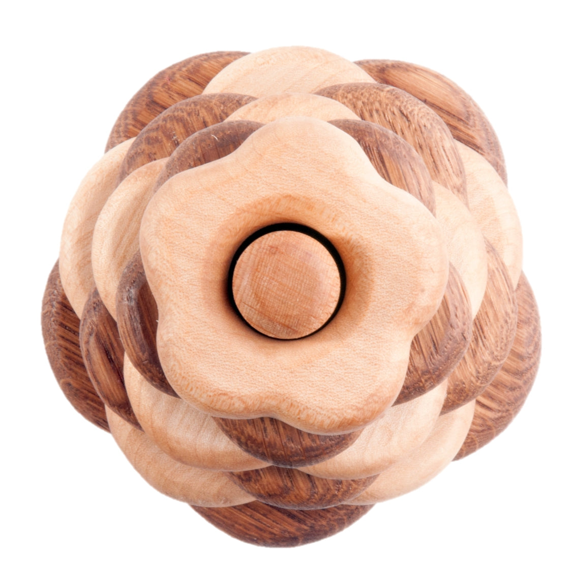 Wooden Stacking Toy In Flower Shape