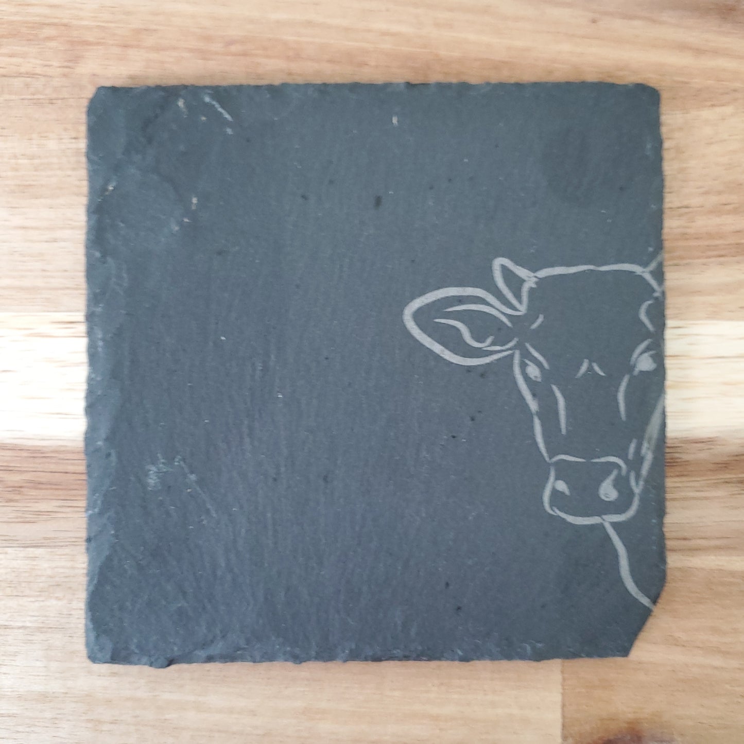 Custom Coaster- Peeking Cow