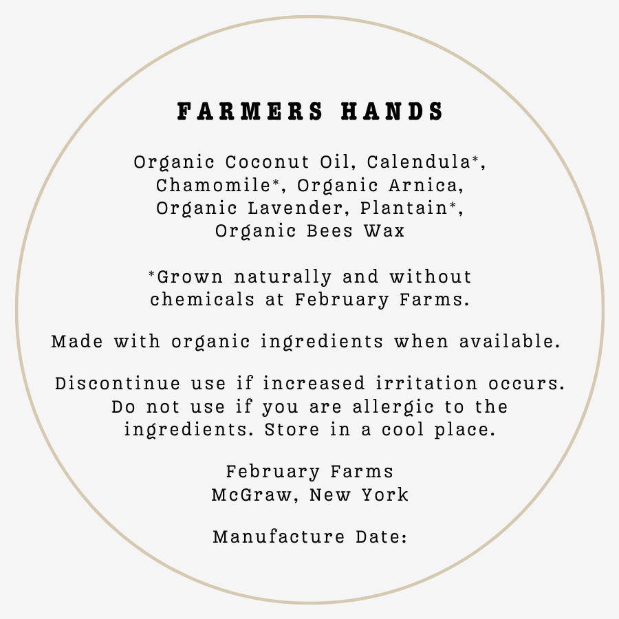 Herbal Salves- Farmers Hands